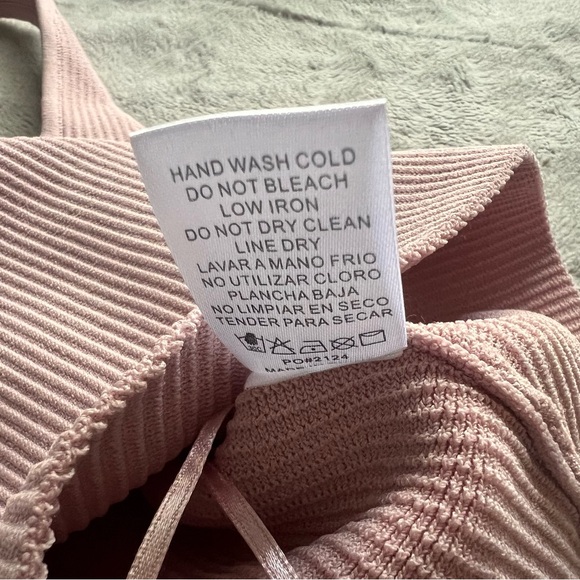 NWT Bluivy Essential Ribbed Knit Sleeveless Tank Top Lavender Blush Dusty Pink - Picture 11 of 12